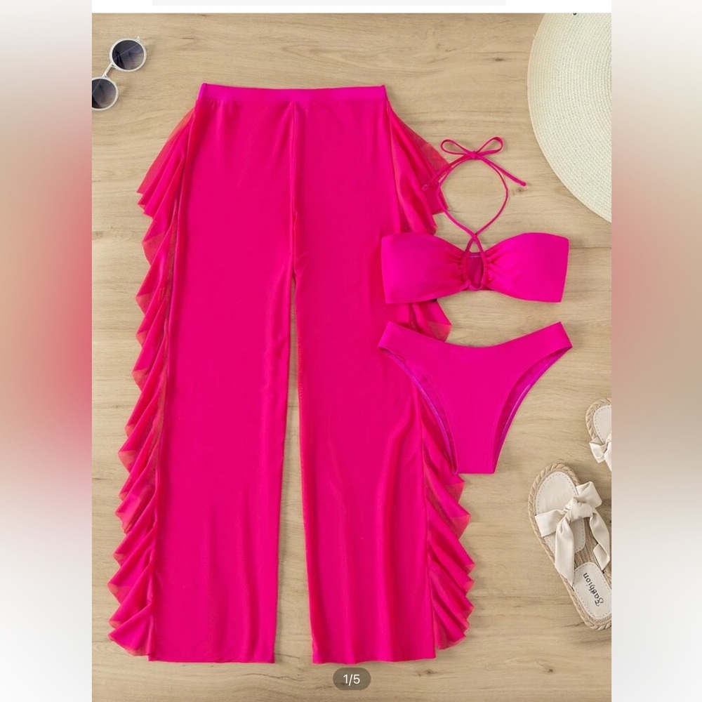 3 Piece Halter Bikini Swimsuit